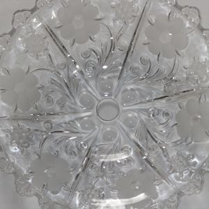 Vintage McKee Etched Footed Bowl